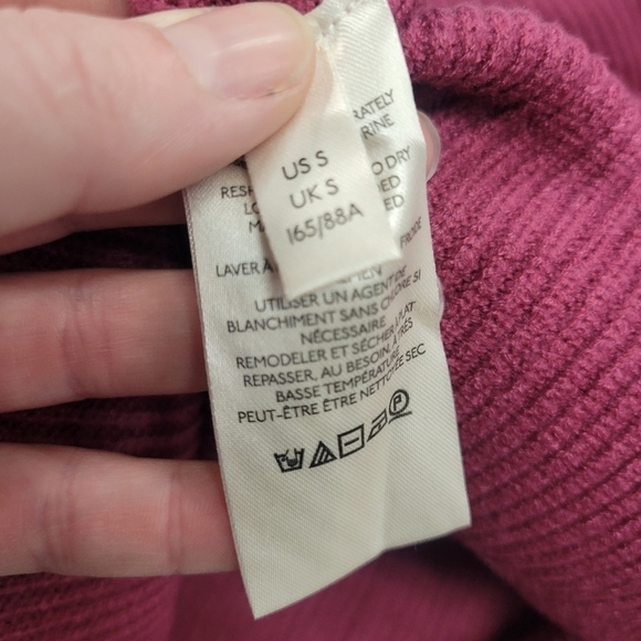 FREE PEOPLE Softly Structured Sweater Berry Size Small - Picture 6 of 8